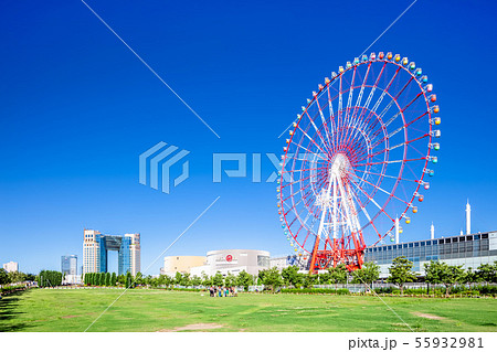 東京 お台場 夢の広場の写真素材