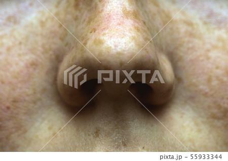 Eyes nose woman portrait with freckles close-up healthy skin Eyes nose woman portrait with freckles close-up healthy skin 55933344