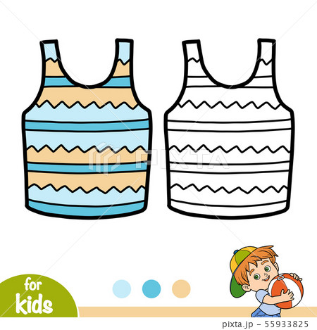 Coloring book, Vest with a geometric pattern 55933825