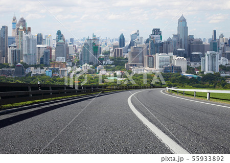 asphalt heading to the city 55933892