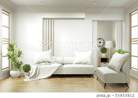 interior design,zen modern living with arm chair 55933912