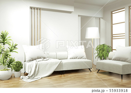 interior design,zen modern living with arm chair 55933918