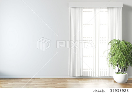 Screen Empty room interior 3d rendering 55933928