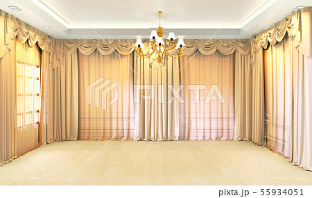 Luxury room minimal design.3D rendering 55934051