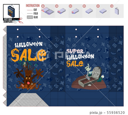 shop package template zombie sale and spooky tree 55936520