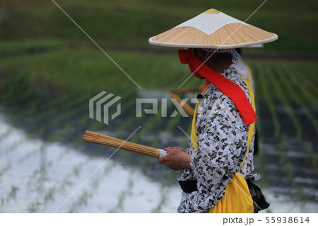 広島県 北広島町 原東大花田植 さんばい 広島県 北広島町 原東大花田植 さんばい 55938614