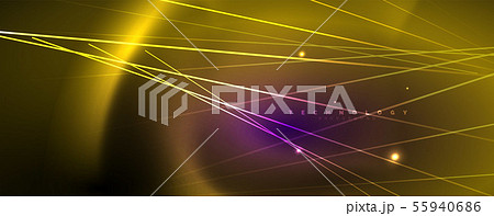 Color light with lines, outer space background, bright rays Color light with lines, outer space background, bright rays 55940686