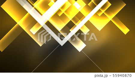 Neon shiny color squares on black, modern template 55940870