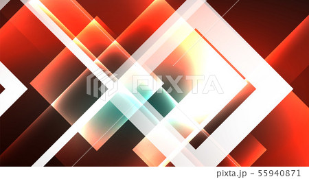 Neon geometric abstract background in hipster style on light background. Space retro design. Color 55940871
