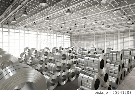 roll of steel sheet in factory roll of steel sheet in factory 55941203