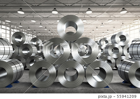 roll of steel sheet in factory roll of steel sheet in factory 55941209