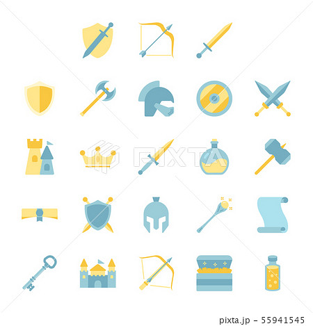 Esport and video game design icon set 55941545