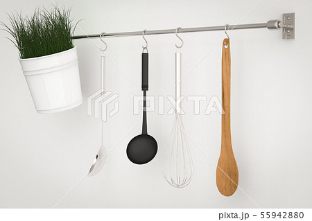 kitchen rack on white wall kitchen rack on white wall 55942880