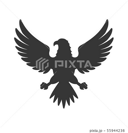 Eagle Icon. Bird Logo on White Background. Vector Eagle Icon. Bird Logo on White Background. Vector 55944236