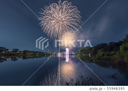 神奈川県 相模原納涼花火大会 1の写真素材