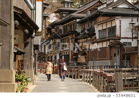 春の銀山温泉 春の銀山温泉 55948631