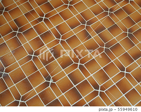 昭和の時代の古い床タイル 55949610