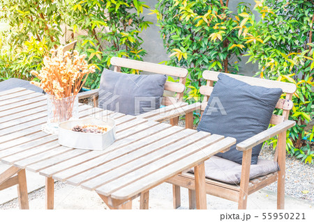 outdoor patio in garden 55950221