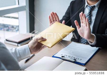 Anti bribery and corruption concept, Business man Anti bribery and corruption concept, Business man 55951698