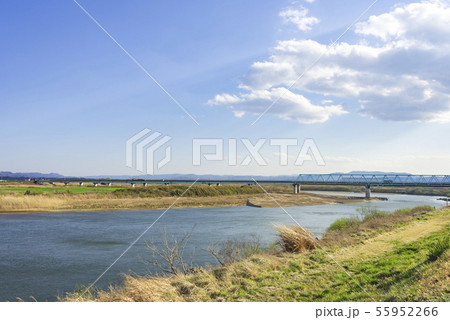 阿武隈川 丸森大橋 川 橋 橋梁 阿武隈川 丸森大橋 川 橋 橋梁 55952266