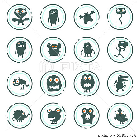 Monster icons set Monster icons set 55953738