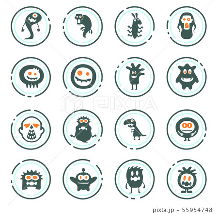 Monster icons set Monster icons set 55954748