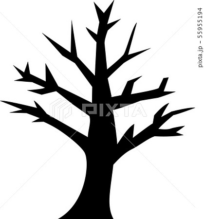 Halloween Tree Silhouette Stock Illustration