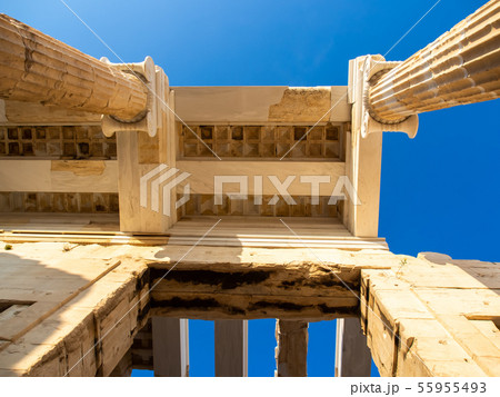 Columns of Propylaea gate entrance of Acropolis 55955493