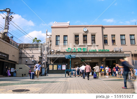 日本の東京都市景観 上野駅(広小路口)などを望む 日本の東京都市景観 上野駅(広小路口)などを望む 55955927