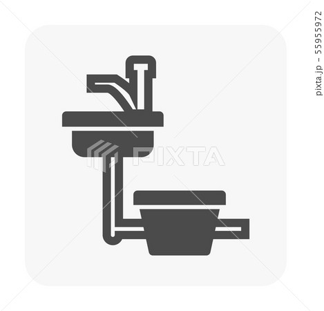 sink icon black 55955972