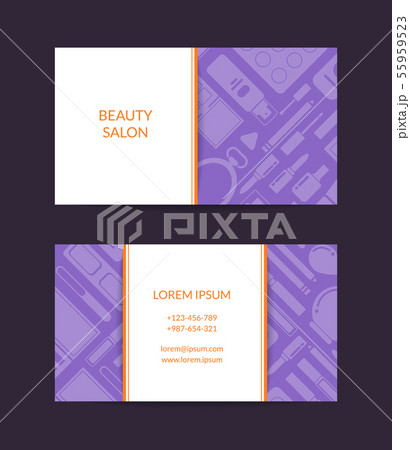 Vector business card template for beauty brand 55959523