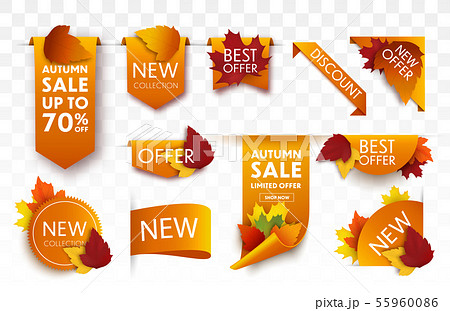 Autumn sale tags 55960086