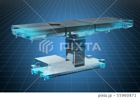 Visualization 3d cad model of operating table 55960871