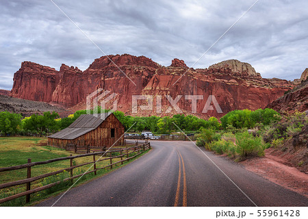 Historic barn in the Capitol Reef National Park, Utah Historic barn in the Capitol Reef National Park, Utah 55961428