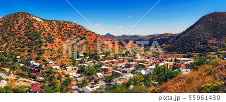 Panorama of Bisbee and the Mule Mountains in Arizona Panorama of Bisbee and the Mule Mountains in Arizona 55961430