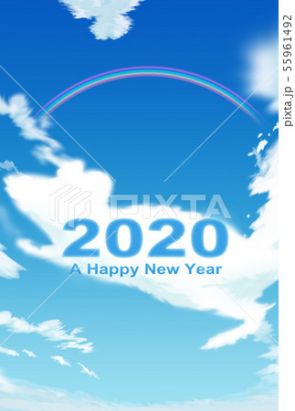 2020年子年年賀状 2020年子年年賀状 55961492