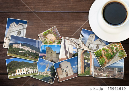 Travel to Umbria in Italy concept Travel to Umbria in Italy concept 55961619