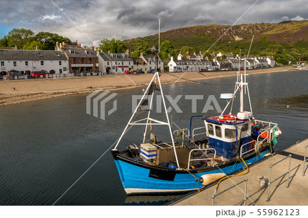 City Of Ullapool At Loch Broom In Scotland City Of Ullapool At Loch Broom In Scotland 55962123