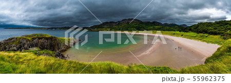 Sand Beach With Golf Course At Gairloch Scotland 55962375