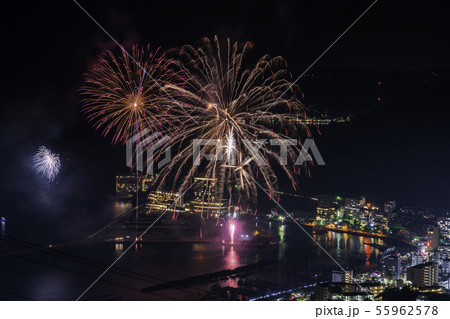 熱海100万ドルの夜景と海上花火 55962578