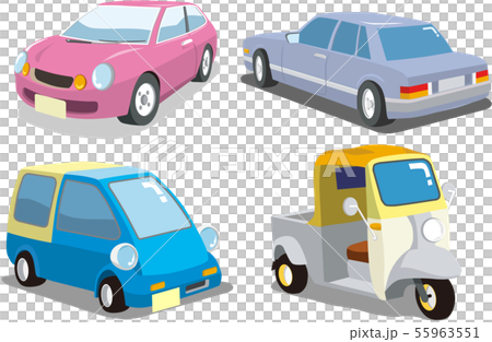 車4種類型 插圖素材 圖庫