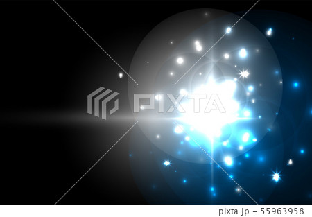 Glowing neon light. Holiday decoration. 55963958