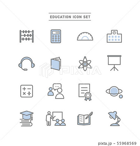 EDUCATION ICON SET 55968569