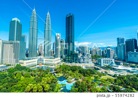 Beautiful architecture building exterior in Kuala Lumpur city in Malaysia 55974282