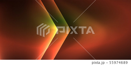 Vintage holographic shiny neon color light, great design for any purposes. Abstract magic motion 55974689