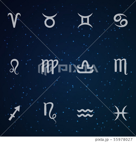 Zodiac sign set. Zodiac sign set. 55978027