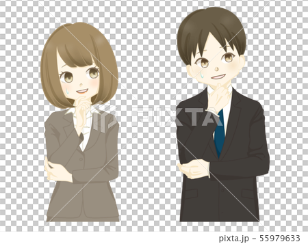 西裝 - 女人/男人笑 西裝 - 女人/男人笑 55979633