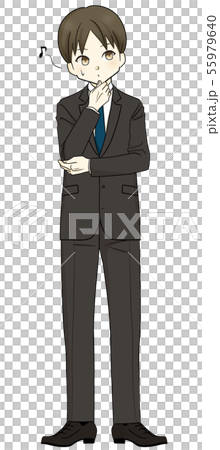 Suit-whistling man 55979640