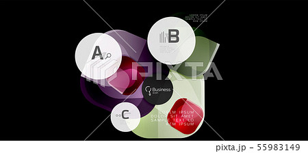 Modern advertising concept for wallpaper design. Vector info graphic design. Vector design concept 55983149