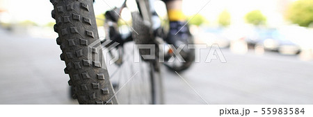 Bicycle man background. Sport equipment. 55983584